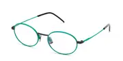 Italia Independent I-I MOD FREDDY 5307 SUPER THIN 032.070 Men's Glasses Green Size 49 - Private Health Rebate - Blue Light Block Available