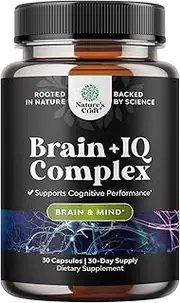 Nootropic Memory Supplement for Brain Support - Memory Pills for Brain Boost and Natural Energy Booster - Vitamin B 12 Bacopa Monnieri Rhodiola Rosea DMAE Ginkgo Biloba Phosphatidylserine Supplement