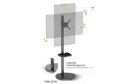 BRATECK Mobile Spring assisted Display Floor Stand Fit Most 17'-35' Monitor Up to 10kg per screen VESA 75x75/100x100(NEW)