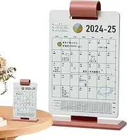 Desktop Calendar - Daily Perpetual Desk Calendar | Creative Desktop Calendar Desk Ornament, Desktop Decoration Accessory for Bedroom Living Study Room