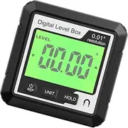 FUNOMOCYA Small Digital Level Box Battery Operated Level Protractor for Precise Angle Measurement