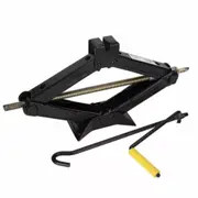 2 Ton Scissor Jack Car Van Wind Up Tyre Lift Chrome Crank Handle Emergency Tool