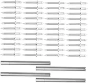 TEHAUX 200pcs Double-Headed Invisible Security Screws for Skirting Lines No Damage Traceless Nails with Easy-use Sleeves for Wall Mounting and Baseboard Installations