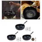 Iron Fry Pan Hand Hammered with Detachable Handle Boiling No Coating General