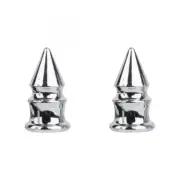 Trik Topz Valve Caps Spikes Chrome SV Intended For Use With Schrader Valves