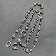 Unbranded Gothic-Style Wallet Chain Silver 925 Engraved Tiny Wallet Chain, Uniq