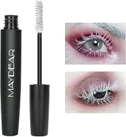 [Maydear] White Mascara – Volumizing, Curling & Lengthening Mascara for Intense Definition & Long-Lasting Smudge-Proof Wear – Perfect for Party & Stage Makeup