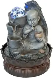 Ewaterfeatures Monk Drift Water Fountain, Multicolor