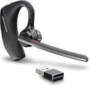 Plantronics - Voyager 5200 UC (Poly) - Bluetooth Single-Ear (Monaural) Headset - Compatible to Connect to Your PC and/or Mac - Works with Teams, Zoom & More - Noise Canceling