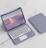 Keyboard Case For Ipad Mini 6 2021 (8.3 Inch), Detachable Magnetic Cover, Vertical Stand & Magnetically Cute Color Round Key Trackpad Keyboard For ...