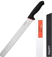 BOLEXINO 12 Inch Carving Slicing Knife, Ultra Sharp Premium Ham Slicer Knife, Great for Slicing Roasts, Meats, Fruits and Vegetables (12" Carving Knife)