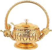 LAPYAPPE 1 Set European Style Retro Kitchen Seasoning Jar with Lid Condiment Holder for Organizing Spices and Sugar Charming Decorative Storage Container for Home Use