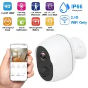 1080P Wireless Security Camera Rechargeable Battery Powered WiFi Indoor Outdoor