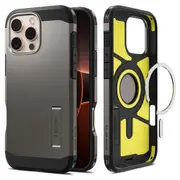 SPIGEN iPhone 16 Pro Max Case, 6.9 2024 Genuine Tough Armor MagFit MagSafe Compatible Magnet Kickstand Cover for Apple