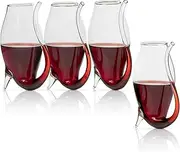 Crystal Port and Dessert Wine Sippers, Dry Sherry, Cordial, Aperitif & Nosing Copitas Tasting Glass - Dinner Drink Glassware Glasses | Set of 4-3 oz Sipper | - The Wine Savant