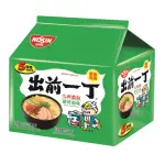 【NISSIN 日清】出前一丁九州濃湯豬骨湯味速食麵100GX5入(泡麵)