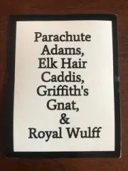 Fly Fishing Stickers : Dry Fly Royalty