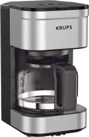 KRUPS Simply Brew Compact Filter Drip Coffee Maker 5 Cup Coffee Maker, Silver