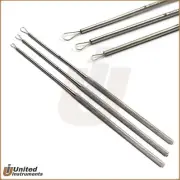 Set Of 3 Medical Ear Cleaner Loop Ear Wax Remover Tool Ear Pick Curettes ENT New