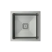 450*450*330mm CJ 304 Grade S/Steel Single Bowl Round Edges Nano Glaze Scratch Resistant Sink