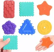 Fidget Toys Set, 6 Pieces Anti-Stress Toys for Adults and Children, Squeeze Toy Finger Toys, Fidget Sensory Stone for Children, ADHD and Autism, Relieves Stress and Pop Fidget
