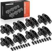 A-Premium 16Pcs Alloy Steel Engine Roller Rocker Arms with Needle Bearings Compatible with Ford SBF 302, 1.6 Ratio, 7/16" Studs
