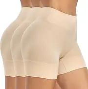 [BESTENA] 3 Pack Slip Shorts for Under Dress Anti Chafing Shorts