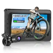Handlebar Bike Mirror, Bicycle Rear View Camera with Anti-Glare Sunshade, 4.3...