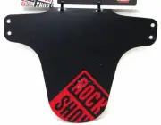 RockShox MTB Fender Front Fork Mud Guard, Black/Oxy Red