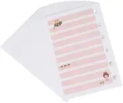 KALLORY 7 Loose-leaf Paper Refills 3 Pack 6 Ring Binder Compatible for Writing Journaling School