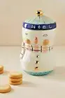 NWT Anthropologie BIRDCAN FOX Joyeux Noel Snowman Cookie Jar