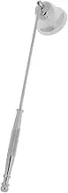 FLCPJGV Bell-Shaped Candle with Long Handle Made of Stainless Steel, Silver, as described