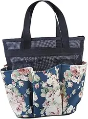 [Yardenfun] Foldable Mesh Bath Shower Bag Toiletry Basket Portable Waterproof Storage Bag for Travel Bath Organizer Fashion Shower Tote Bag