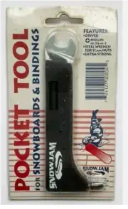 New Snowjam POCKET TOOL for Snowboards & Bindings