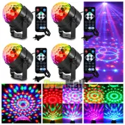 2/4x Disco Party Lights Strobe Led Dj Ball Sound Activated Bulb Dance Lamp Decor