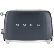 Smeg 50s Retro Style 2 Slice Toaster Slate Grey TSF01GRAU