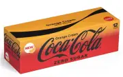 New Coca-Cola Orange Cream Zero Sugar Soft Drinks Soda 12-Pack Limited Edition