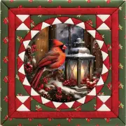 Quilt Magic® My Winter Cardinal No-Sew Quilt Kit