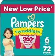 Pampers Swaddlers 360 Diapers Size 6 72 Count
