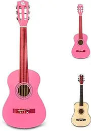 [CB SKY] 30" Wooden Classical Guitar for Kids/Boys/Girls/Beginners/Guitar for age 3-5 5-9
