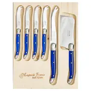 Laguiole Jean Neron 6pc. Cheese Serving Set - French Blue