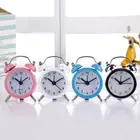 Retro Double Bell Alarm Clock Snooze Function Bedside Clock Quartz Movement