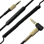Replacement Audio Cable for Marshall Major II Monitor MID Headphones Cord with Mic & Volume Control Remote (Black)