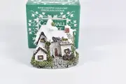 1987 Holiday Village House Cornwall Collection Hand Painted Winter Cottage