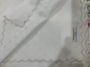 Fabbri Ricami Italy New 1pc Tablecloth 100% Cotton Jacquard 70”x108” Creamy Whit