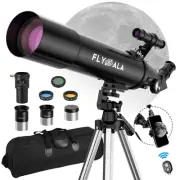 Telescope for Kids and Adults,80mm Aperture 600mm Focal Length Beginners Astr...