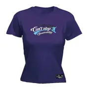 Powder Monkeez Cant Stop Snowboarding - Funny Novelty Womens T-Shirt T Shirt Tshirt