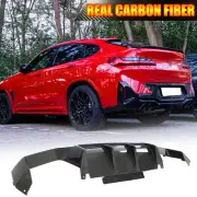 REAL CARBON Rear Bumper Diffuser Lip Spoiler For BMW X4M Competition G02 F98 LCI (for: BMW)