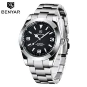 BENYAR 5177 Automatic Men's Watch Diver 50M Waterproof Stainless Luminous NEW