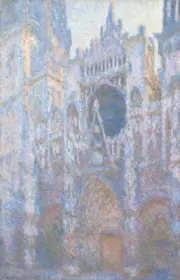Claude Monet - Rouen Cathedral, West Façade Giclee Fine Art Print on Canvas 36"